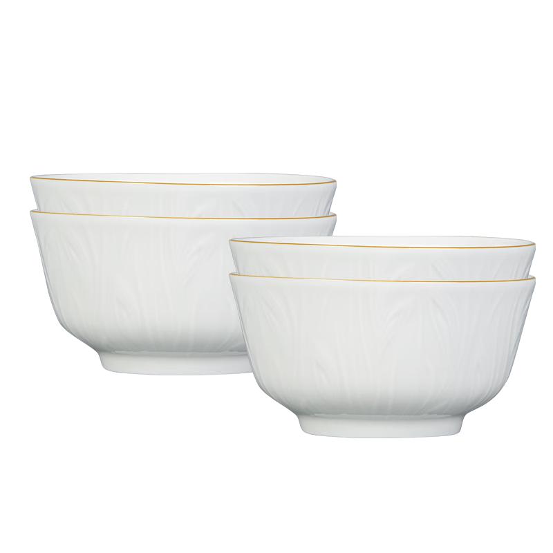 Shunxiang Chinese Style Ceramic Rice Bowl Set