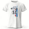 Letni Śmieszny 53 Garbus Czysta Bawełna Krótki Rękaw Męski Street Casual Top Modny Miękki T-shirt