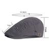Men's Beret Spring Summer Cotton Cap Vintage Forward Cap Female British Gatsby Painter Hat Driver Ivy Hat