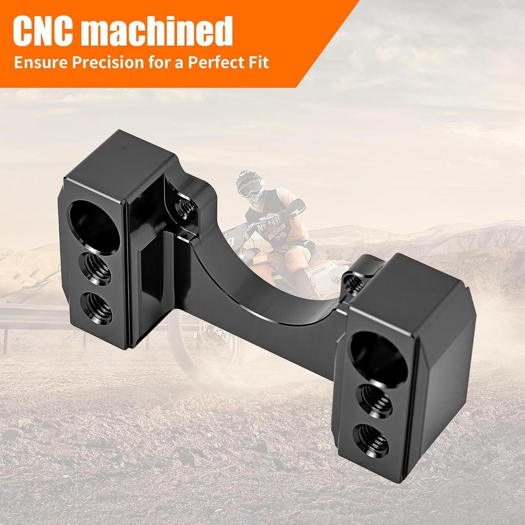 Black Handlebar Riser Mount Clamp Kit Compatible with KTM 790/890 Adventure 2019-2023,790/890 Adventure R/S 2021 2022 2023,Husqvarna Norden 901 2022