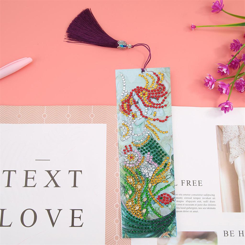 Factory R-AA122-238/M060 Bookmarks Animal Bookmark Shaped Diamond Painting Bookmarks Made of Leather and Crystal