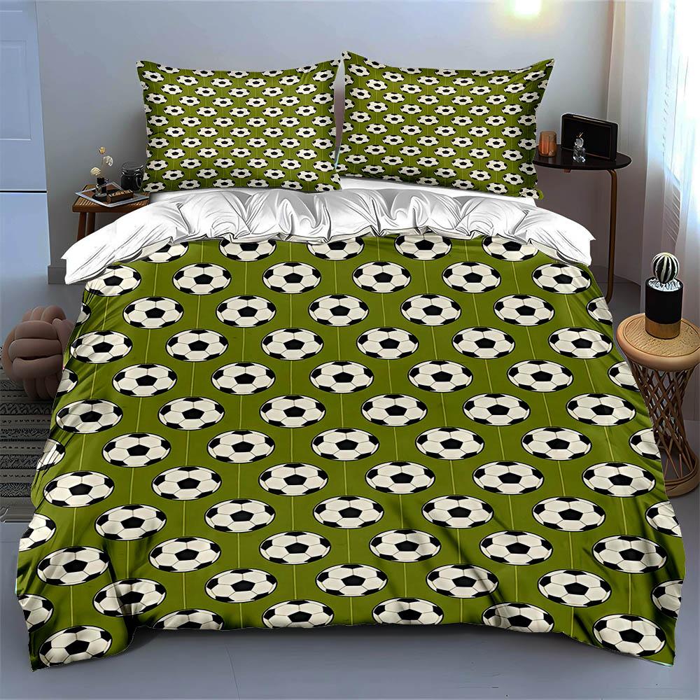 Soccer-themed Design. Bedding Duvet Cover Sets Duvet Covers Pillowcases Gifts (1 * Duvet Cover 2 * Pillowcases, Without Duvet Insert)