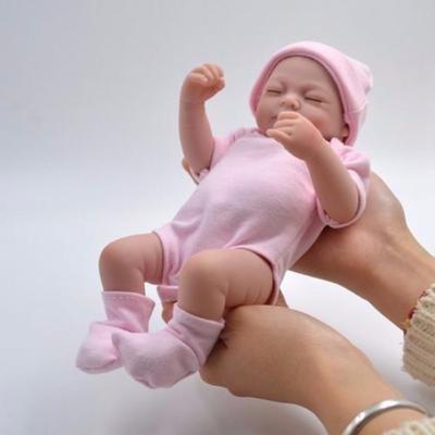 10inches Soft Silicone Cute Reborn Baby Girl Newborn Lovely Girl Lifelike Toy