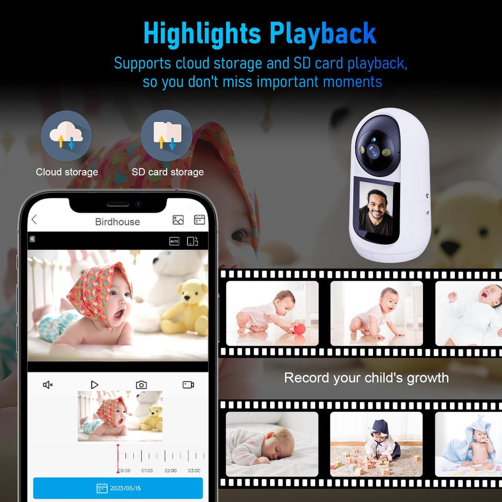 Two-Way Video Intercom Camera for Child & Elderly Monitoring