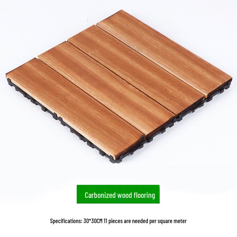 Waterproof WPC Balcony & Garden Flooring - Easy Snap-On, Anti-Corrosion, Ideal for Outdoors & Indoors.