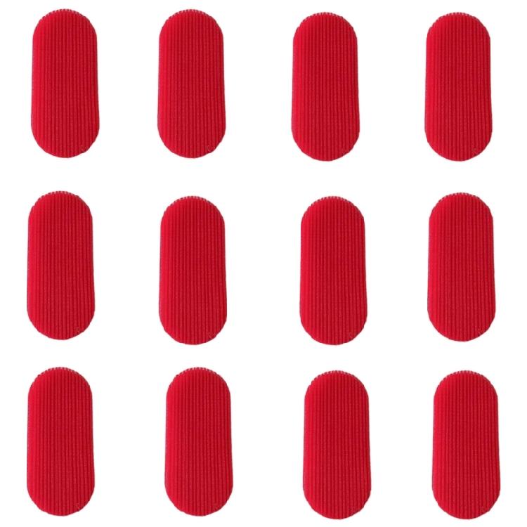 

12 Pieces Portable Hair Sheets Hair Grip Accesories For Keeping Hair In Place During Makeup And Daily Routines червоний