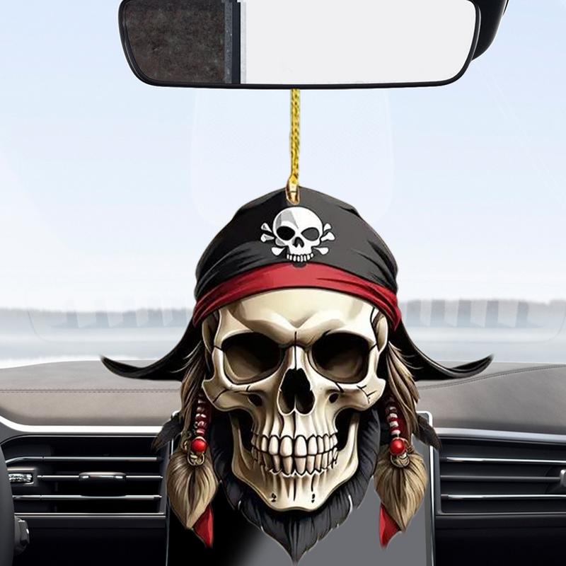 Schwingender Totenkopf Auto-Schmuck Totenkopf Acryl Skelett Auto-Anhänger Skelett Fenster-Anhänger Auto-Spiegel-Anhänger Rückspiegel
