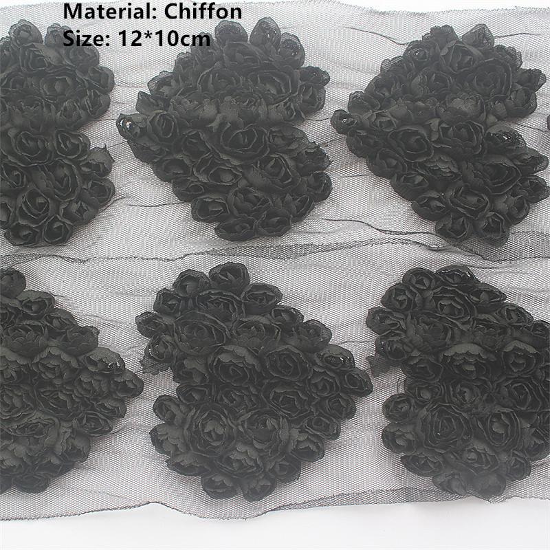 20 Stück Große Chiffon-Rosen-Herz-Aufnäher für DIY Baby Mädchen Kleidung Kleid Strampler Hemden Nähdekorationen Haarschleifen-Zubehör