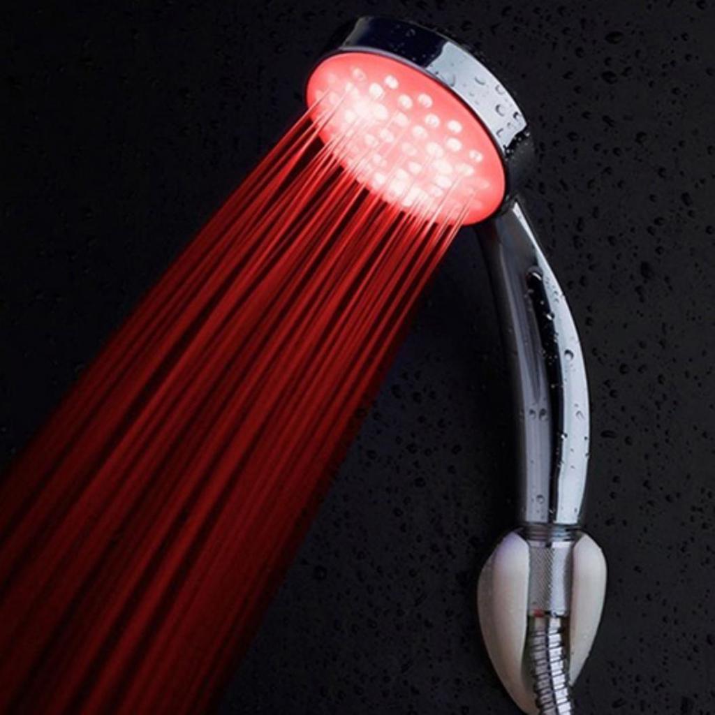 Automatic Color Changing Glow Light LED Rainbow Shower Nozzle Head ...