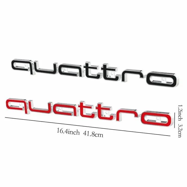 For 108a car front grille quattro badge suitable for S4 S5 RS3 RS4 RS6 A3 A4 A5 A6 A6L A7 A8 Q3 Q5 Q7 S3 Q1 Q2 A1a108