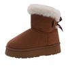 Winter New Thick-soled Velvet Thickened Snow Boots for Women, Large Size Warm Towel, Short Boots, Cotton Shoes for Women