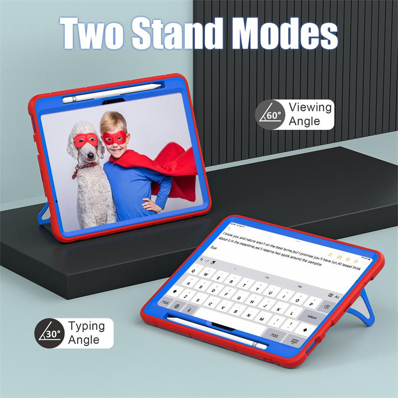 For iPad Air 11 Case iPad Pro 11" M4 4th 5th 10.9 10th 10.2 9th 8th 7th Generation Shockproof Kids Tablet Stand Cover Funda