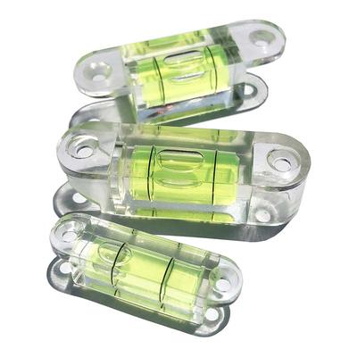 Acryl Quadrat Wasserwaage Blase mit Befestigungslöchern Horizontale Lineal Länge 55mm 54mm 39mm Erhältlich 1 Stück