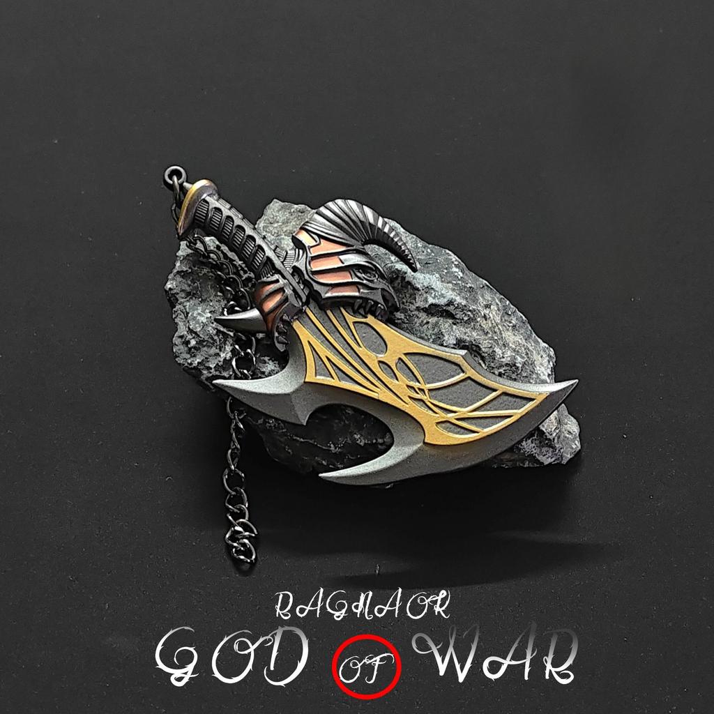 God of War 5 Game Peripherals Kratos Chaos Blade Metal Model Olympus Divine Sword Mini Weapon Decorative Toys Children's Weapons