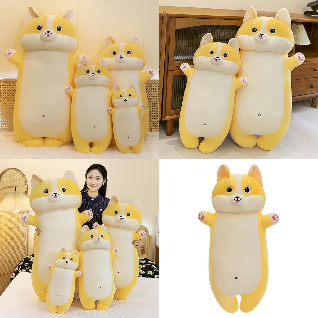 Cuscino Peluche Corgi con Imbottitura in Cotone PP per Comfort in Ufficio e Supporto per il Sonno