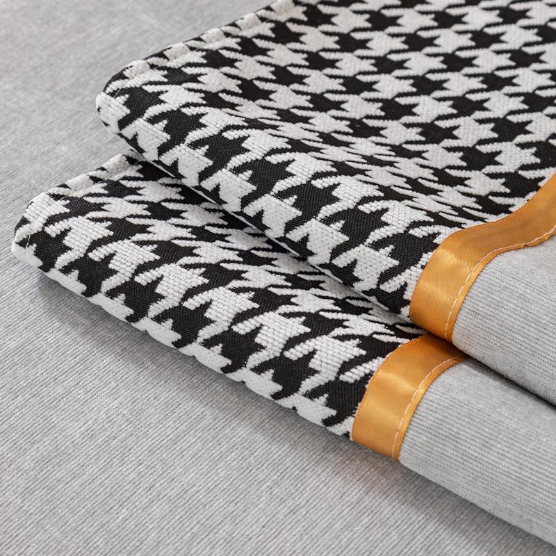 Chenille sofa cushion all-season universal thousand bird grid seat cushion, simple and modern non slip cover, all inclusive and