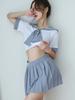 Plus Student Erotic Costumes Plaid Tie Cosplay Transparent Outfit Fetish Sexy Lingerie For Babydoll Role Play Exotic Sence