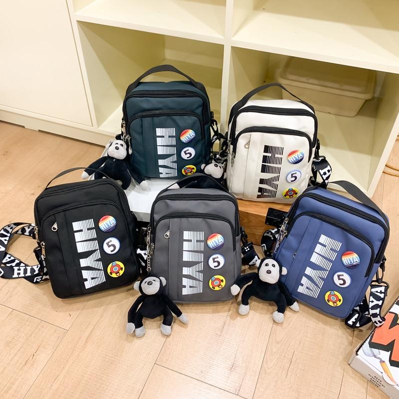 Pánská malá taška s potiskem písmen, taška přes rameno, dámská sportovní crossbody taška