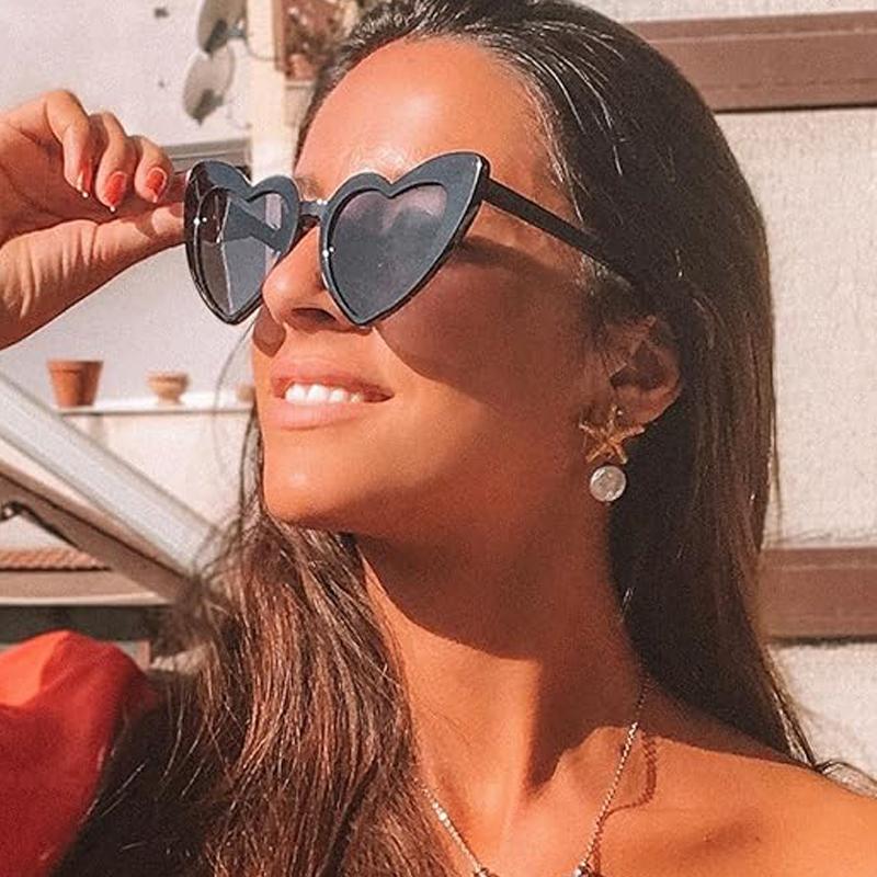 Vintage Heart Shaped Sunglasses Women StylishLove Eyeglasses