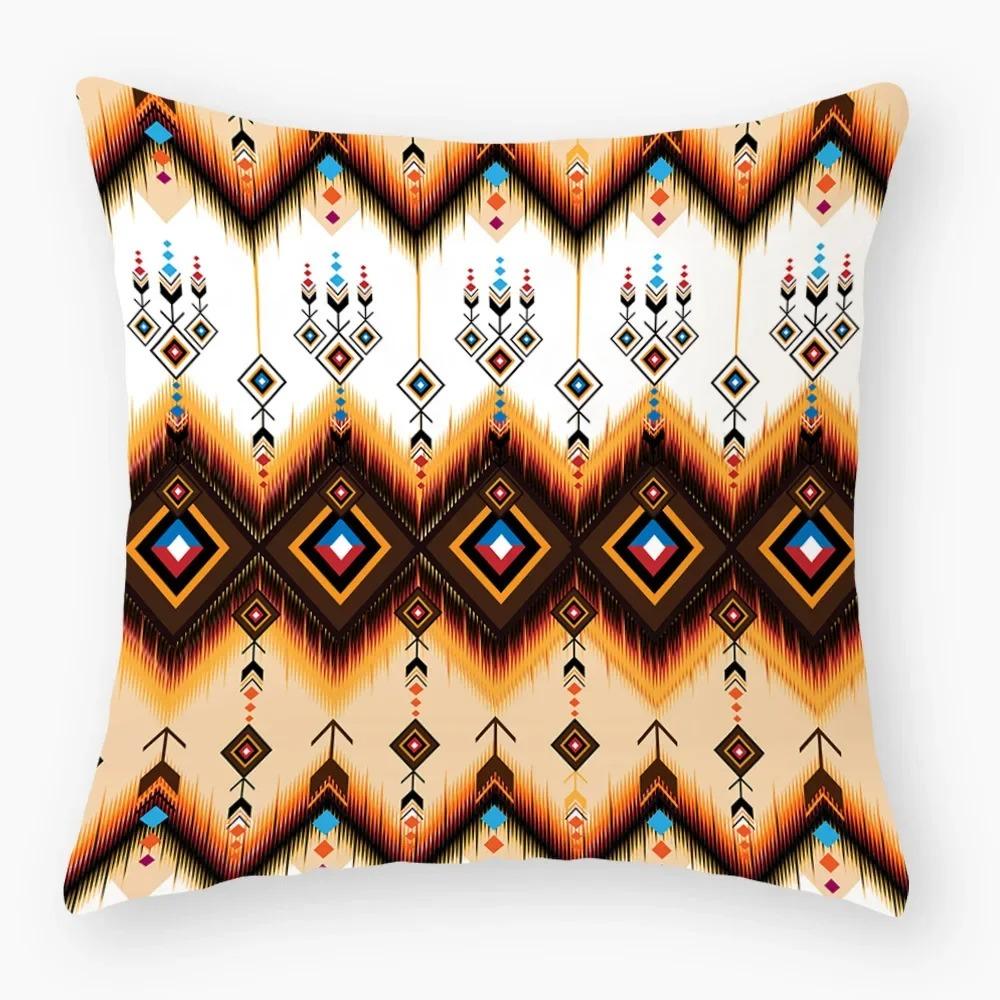 Housse de coussin nordique rétro géométrique, housse de coussin pour dossier, canapé