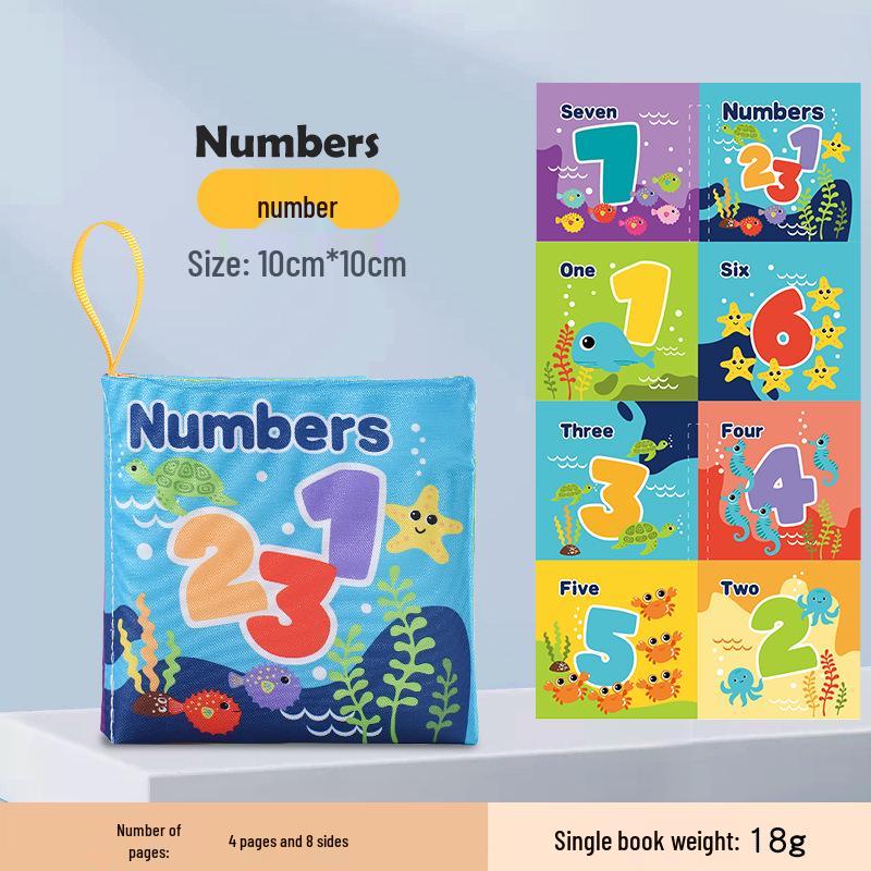 

Детская развивающая тканевая книга: Океан, Лес и Сельскохозяйственные Животные - Устойчивые к Разрыву и Интерактивные