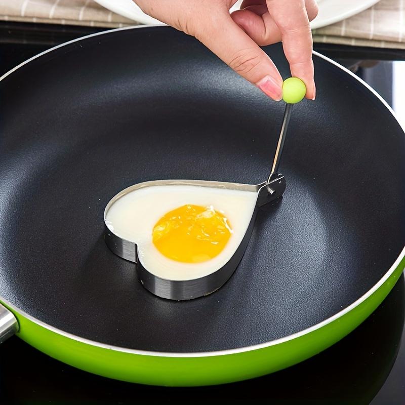 5Pcs Stainless Steel Fried Egg Mold Creative Heart Star Flower Shape Non Stick Egg Frying Ring Kitchen Cooking Tools