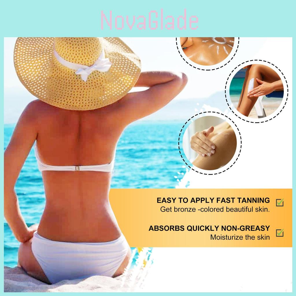 Wiyun Deep Moisturizing Tanning Cream For Beach Sunbathing And Beautiful Bronze Skin