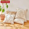 1PC Nuan Series Cream Style High-end Pillowcase Tassel Embroidery Soft Cushion Cover for Sofa Living Room Bedroom Home Decor