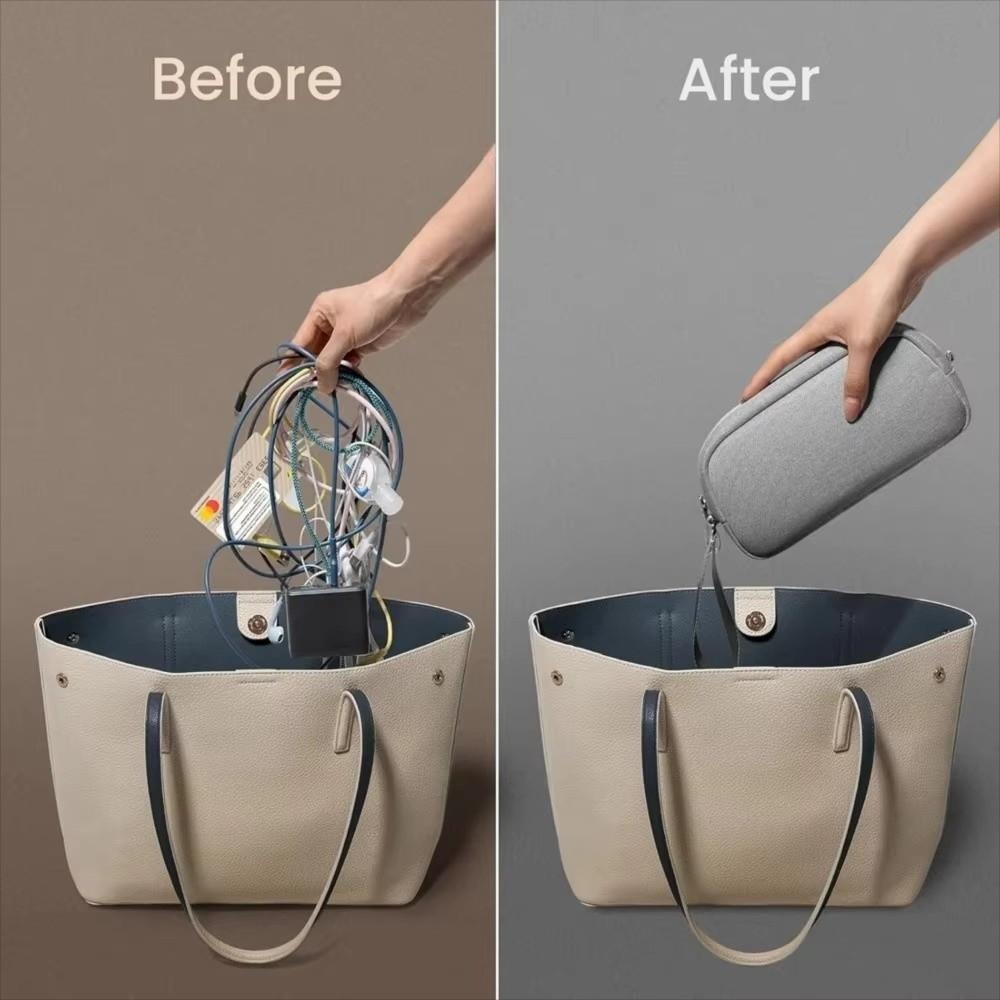 Oxford Data Cable Storage Bag Cable Organizer Water Resistant Travel Bag Carry Storage Daily Item Electronics Organizer