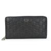 Used Purse 473928 Black Zip Around