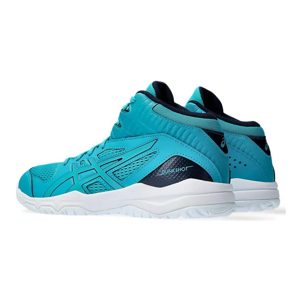 Asics Dunkshot Mb 9 Durable Mid-Top Kids Basketball Shoes Blue Kids basketball shoes 1064A006-300