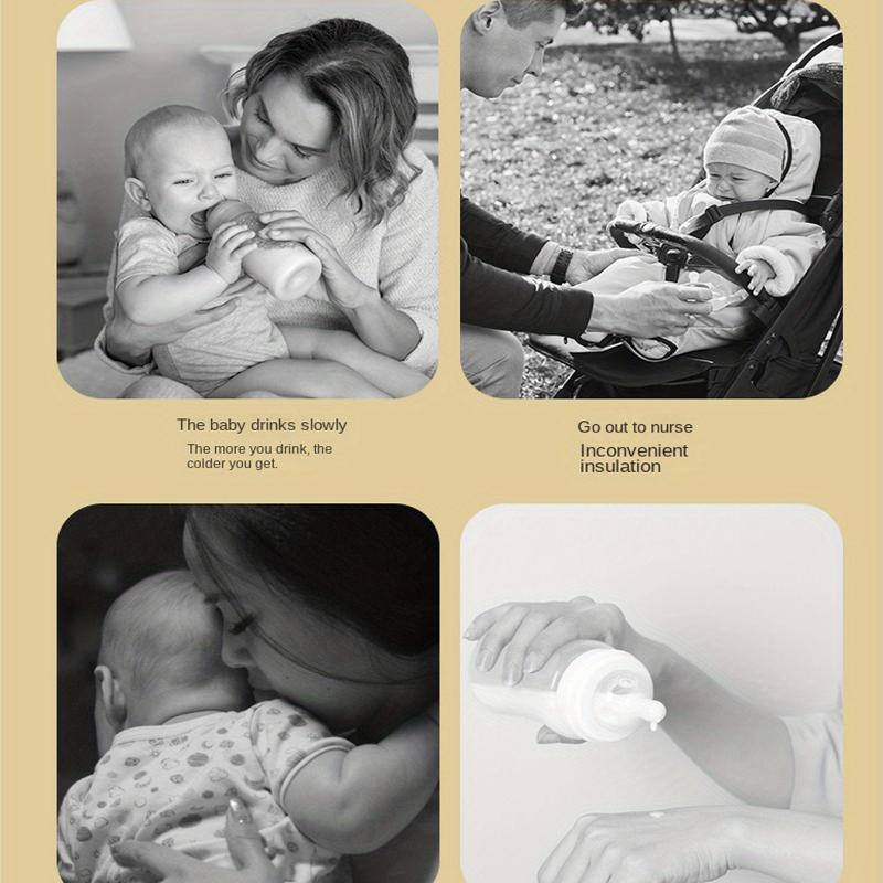 Three-speed Thermostat Cartoon Warm Milk Set, Home Outdoor Portable Bottle Insulation Set USB Heating Constant Temperature Bottle Set