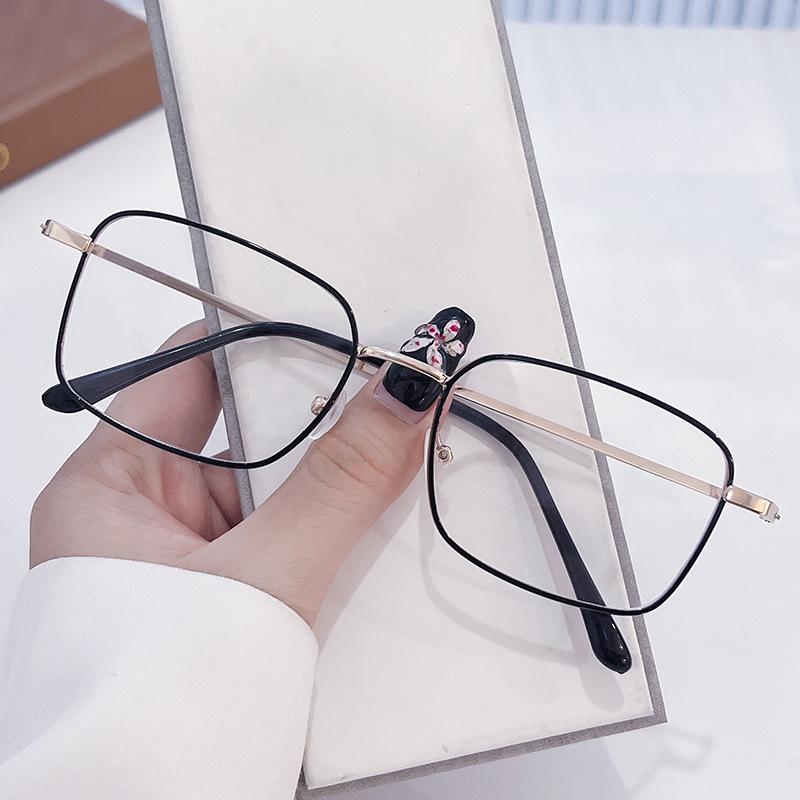 Sven Gold Wire Glasses Men'S Face Small Metal Thin Frame Color-Changing Flat Glasses High Value Myopia Glasses Frame