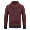 Cardigan  Knitting  Leisure  Hooded Hood