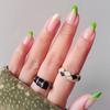 French Green Simple Small Fresh Wearing Nail Short Girl Spring Manicure Nail Piece Wearing Fake Nail