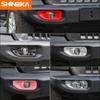 SHINEKA Außenzubehör für Jeep Gladiator JT 2018+ Auto-Nebelscheinwerfer-Lampen-Dekor-Abdeckungsaufkleber für Jeep Wrangler JL