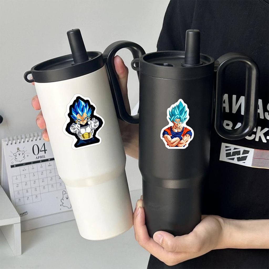 60 Waterproof Dragon Ball Anime Stickers for Scrapbooking, Phone Cases, Notebooks, and Refrigerators