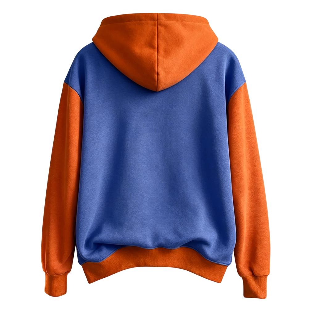 Women's Long Sleeve Pullover Hoodie with Halloween Print Drawstring Hood for Casual Wear