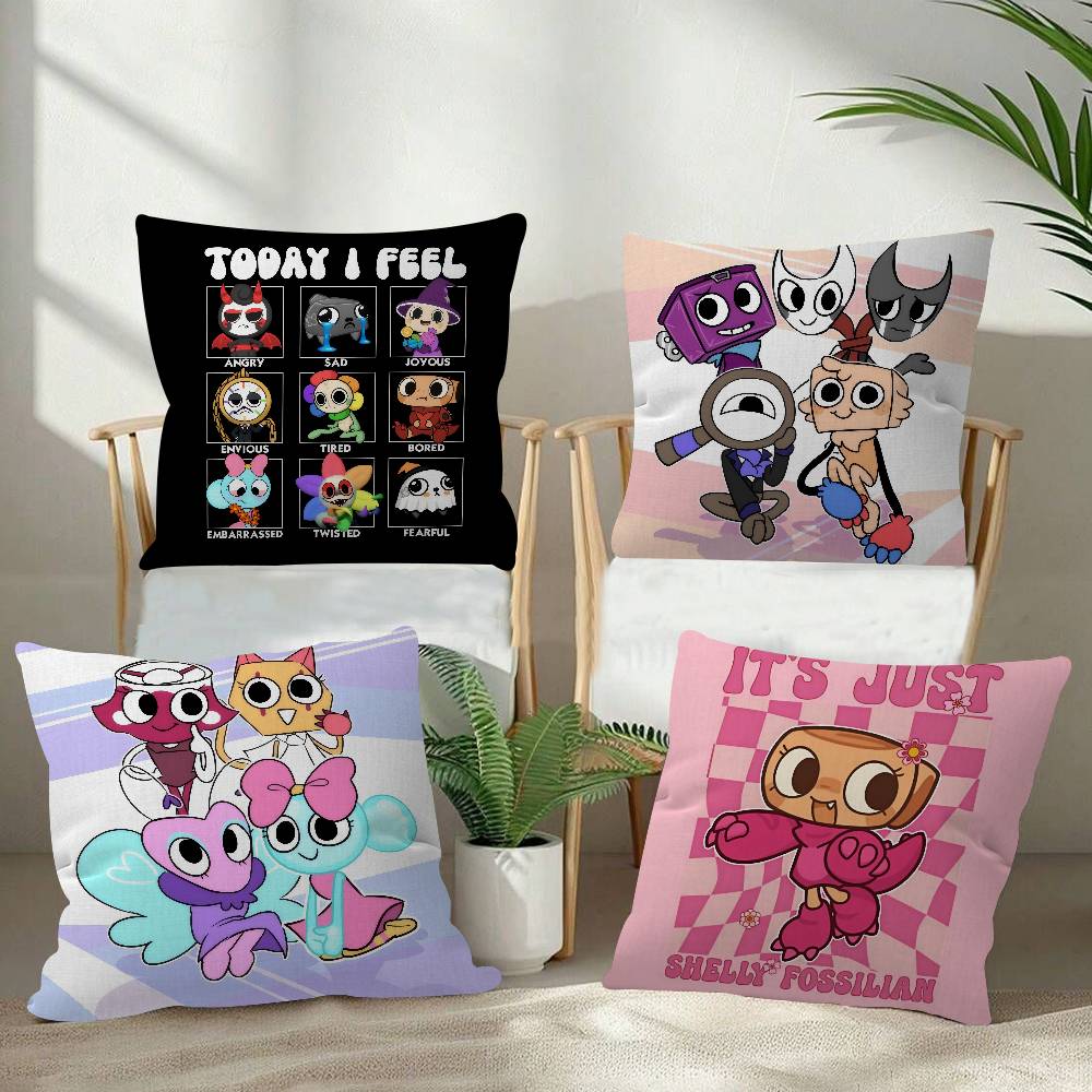 Popular Game DDandys World Cute Cushion Cover Pillow Cover Decor Pillowcase Printed Cushion Case for Couch