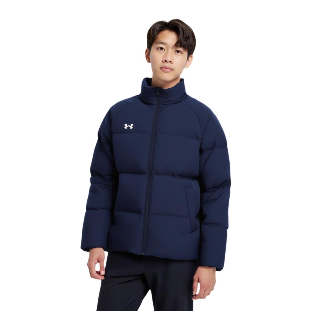 Under Armour Stand Collar Sports Zipper Warm Windproof Waterproof Down Jacket Men Jackets 25600801-409