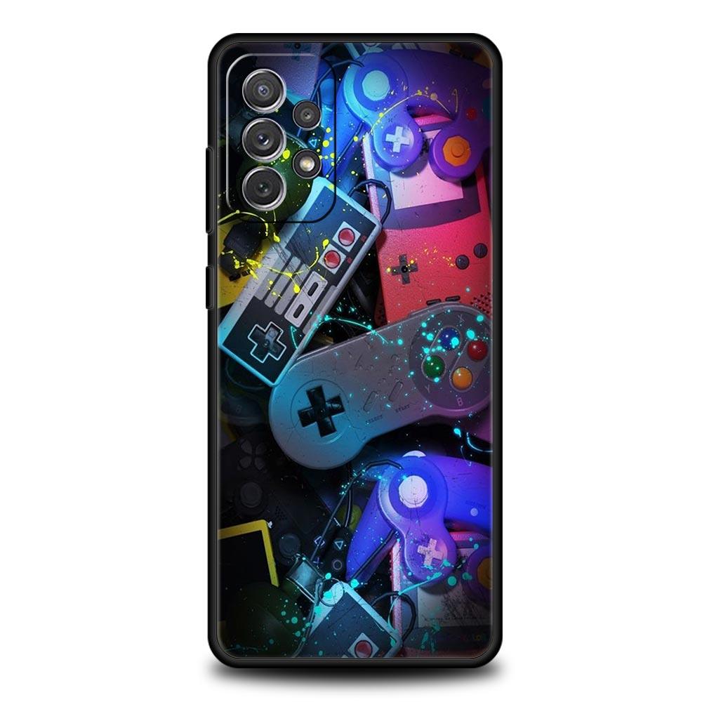 Game Controller Graphic Phone Case For Samsung Galaxy A17 A07 A55 A35 A25 A15 A05 A33 A31 A23 A21s A13 A41 A73 A53 A51 A71 Cover
