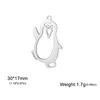 Penguin Stainless Steel Pendant For Men And Women Fashionable And Cute Animal DIY Accessories Valentine's Day Gift Jewelry Gift
