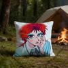 DDavidS BBowieS Kissenbezug Polyester Quadratische Kissenhülle 45 cm Dekorativ für Zuhause Couch Bett Auto Dekor