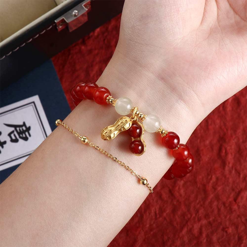 Double Chain Pearl Female Hand Chain Korean Style Bracelets   Bracelets Bead Bracelets