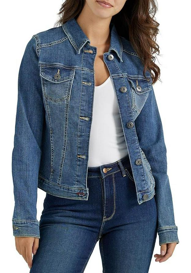 Women's European & American Slim Fit Short Denim Jacket with Lapel Pockets - Versatile Washed Outerwear