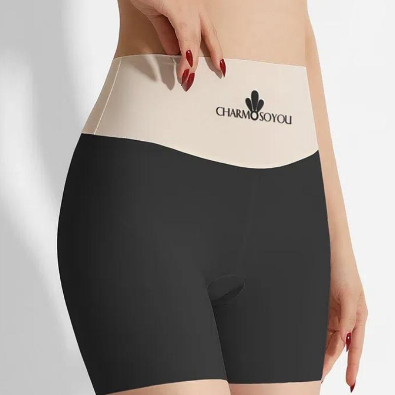 New Seamless Ice Silk Safety Short Pants Women's Summer Safety Shorts Under the Skirt High Waist Slimming Underwear Thin