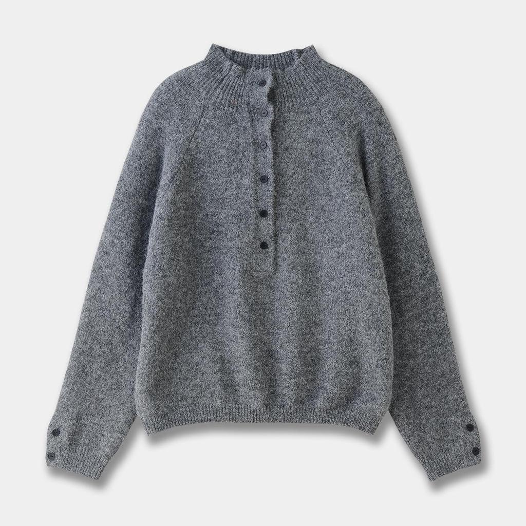 Cor24 Women's Red Baby Alpaca Wool Pullover - Soft, Warm, Long-Sleeved Half-Collar Sweater for Autumn & Winter