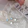 Heart-Shaped Moonstone & Silver Bangle - Luxury Bracelet Jewelry