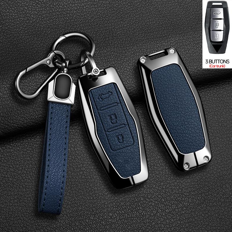 2 3 4 Buttons Auto Intelligent Key Fob Cover Case Key Ring Fit For Mitsubishi Outlander Control Smart Key Fob Mount Auto Accessories