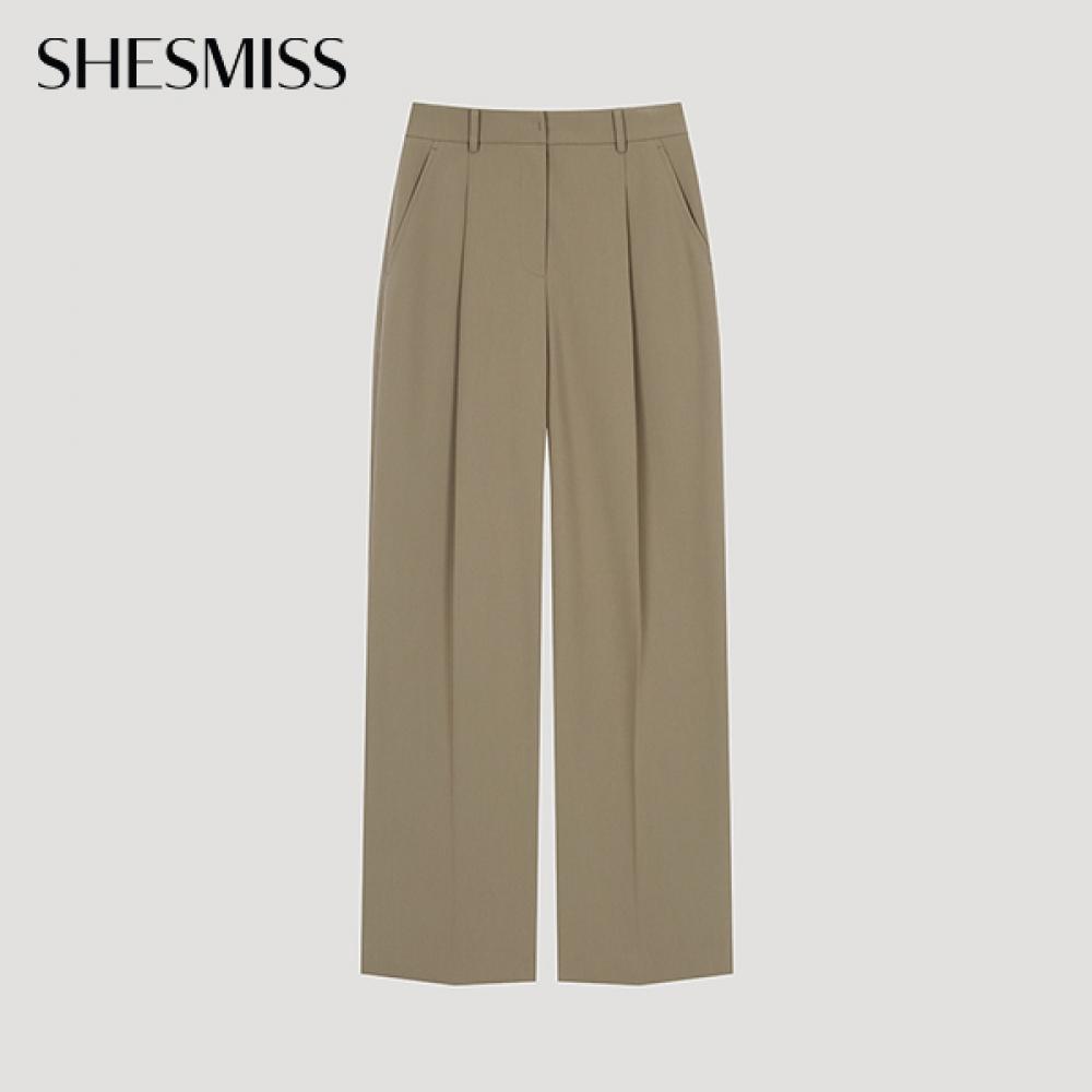 

Она S Miss Modern One Tuck Прямые брюки SwwSlo32070 Db dark beige/44
